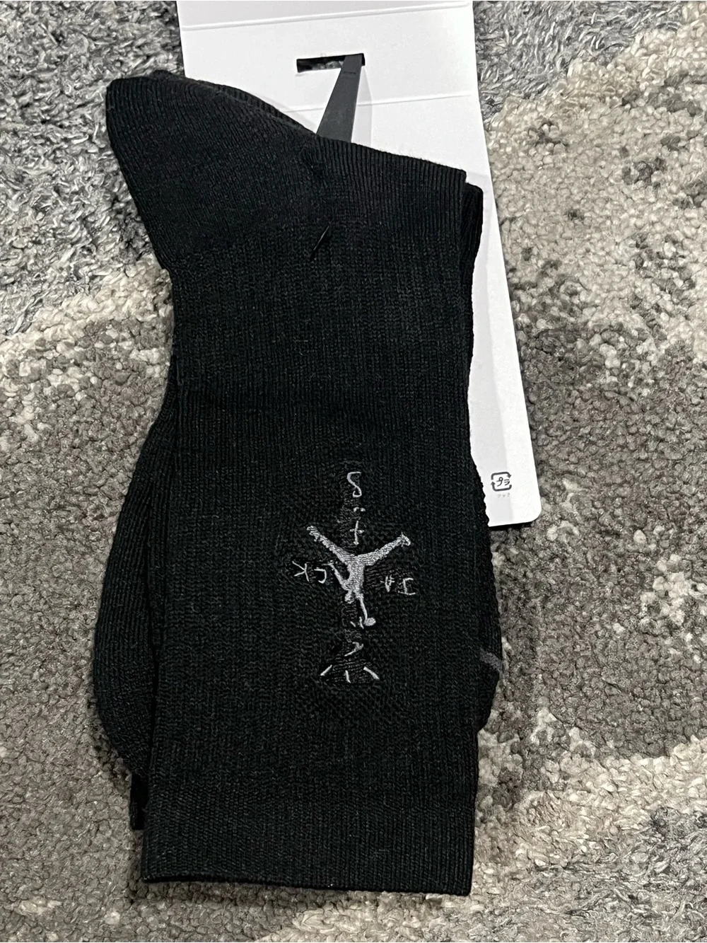 Jordan x Travis Scott Cactus Jack Crew Sock Size Large